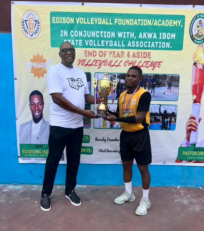 Edison Volleyball Foundation/Academy and Akwa Ibom State Volleyball Association (AKSVA) End-of-Year 4-Aside Volleyball Challenge