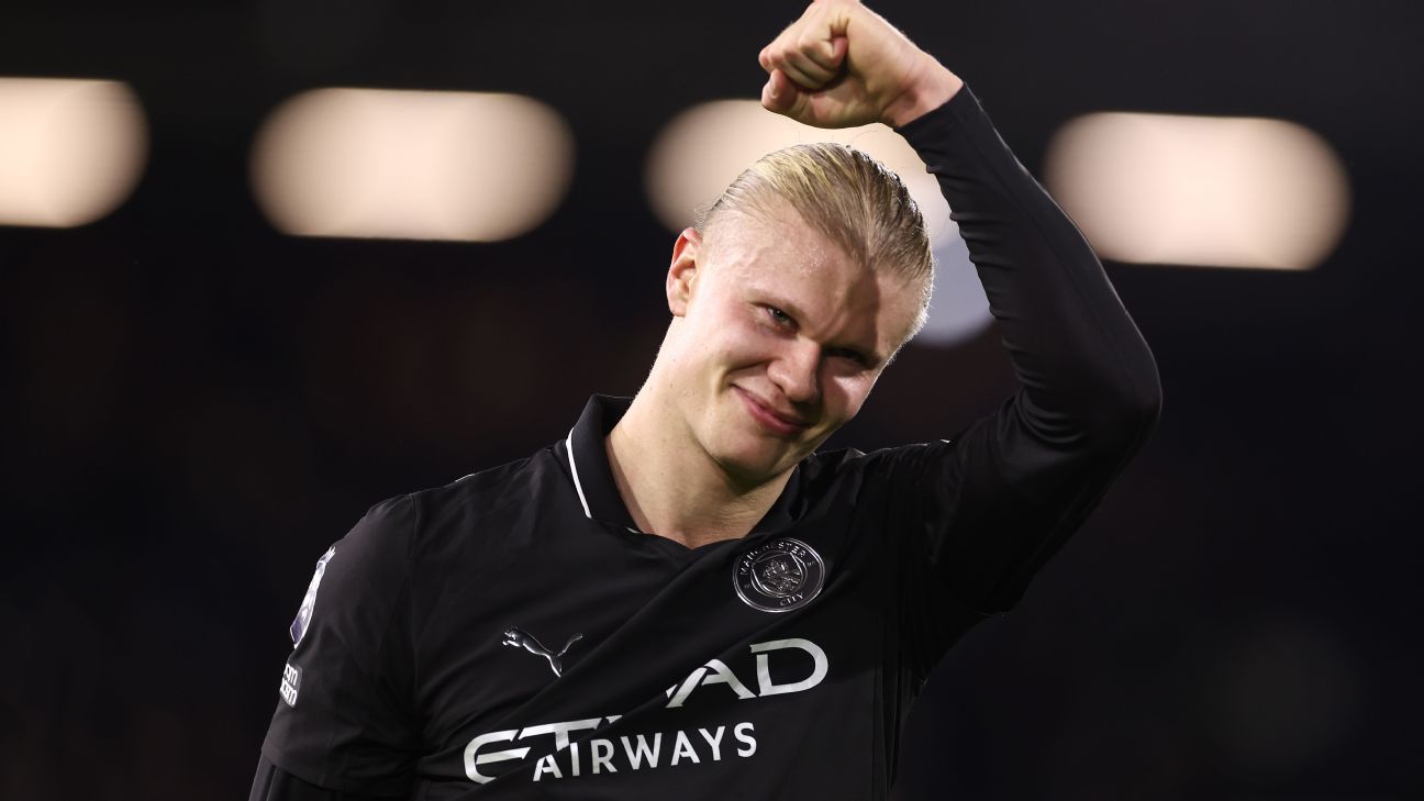 Erling Haaland hits 100 Premier League goals