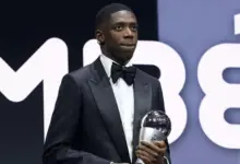 Paris St-Germain and France forward Ousmane Dembele has been named the Fifa men’s player of the year, SportsRation reports.