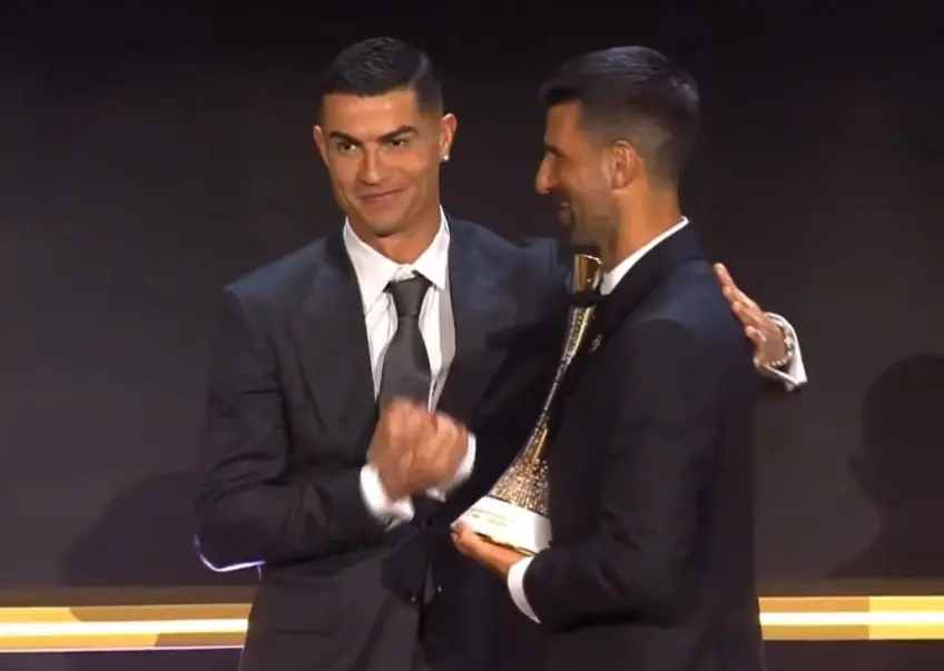 Novak Djokovic Honoured at Globe Sports Awards