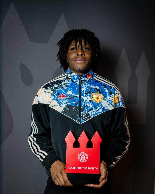 Patrick Dorgu named Man United’s January Player of the Month
