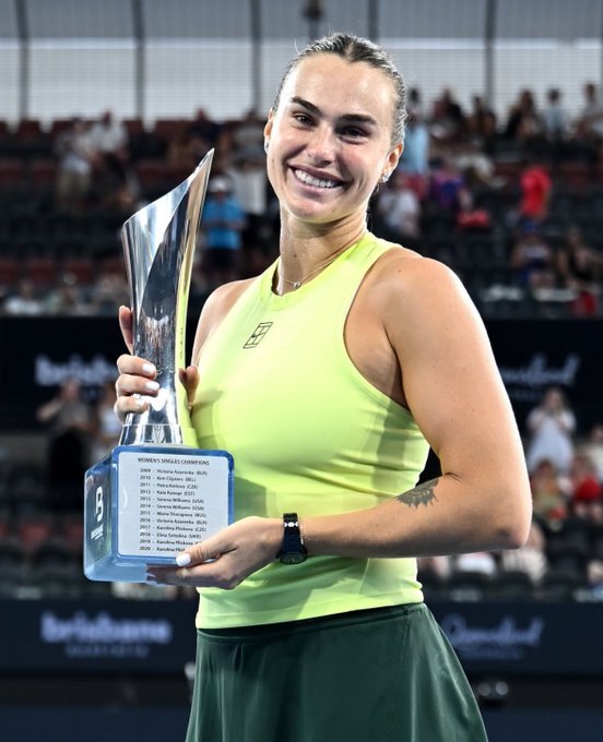 Aryna Sabalenka wins back-to-back Brisbane Titles