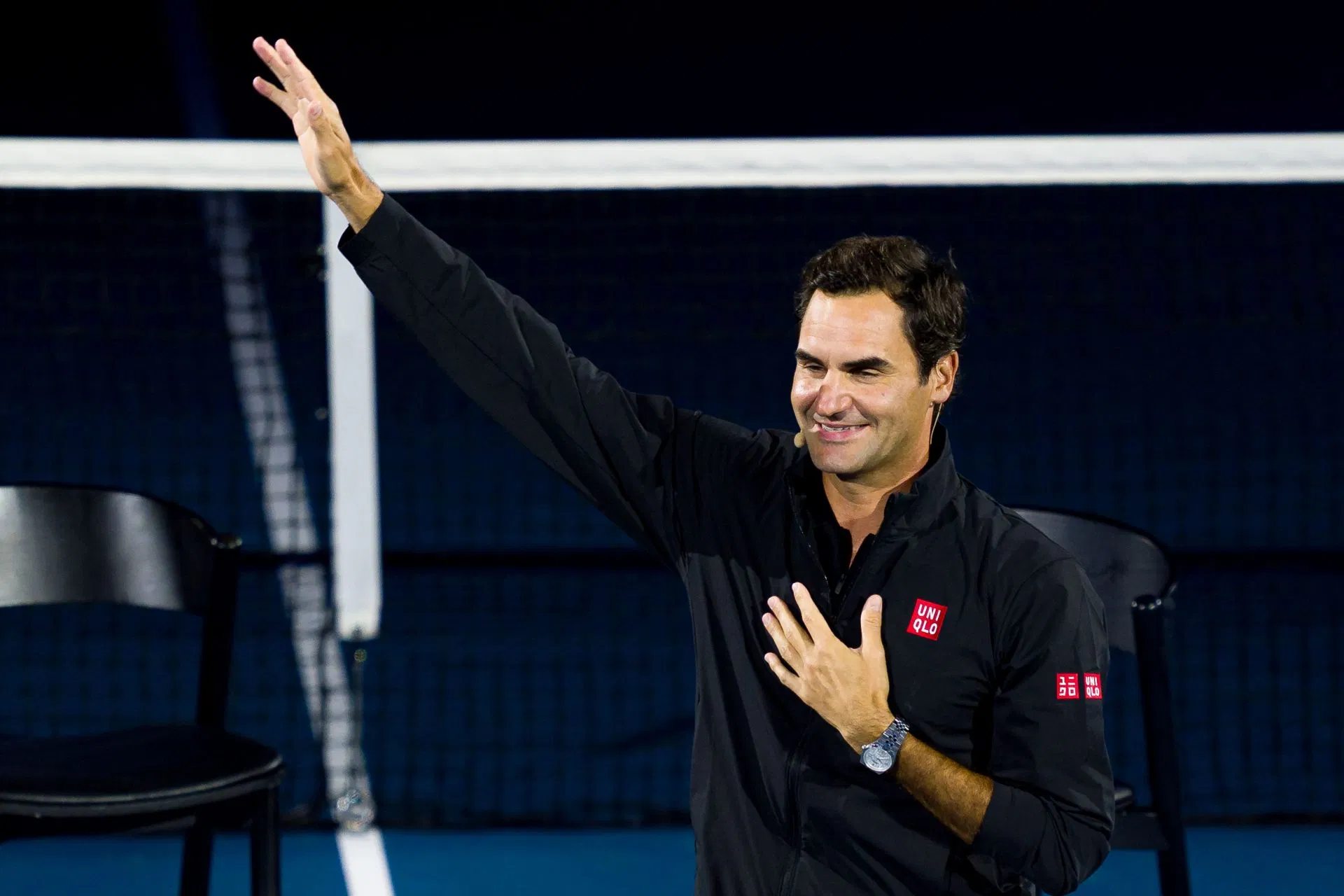 Roger Federer attends Super Bowl 2026 in Santa Clara