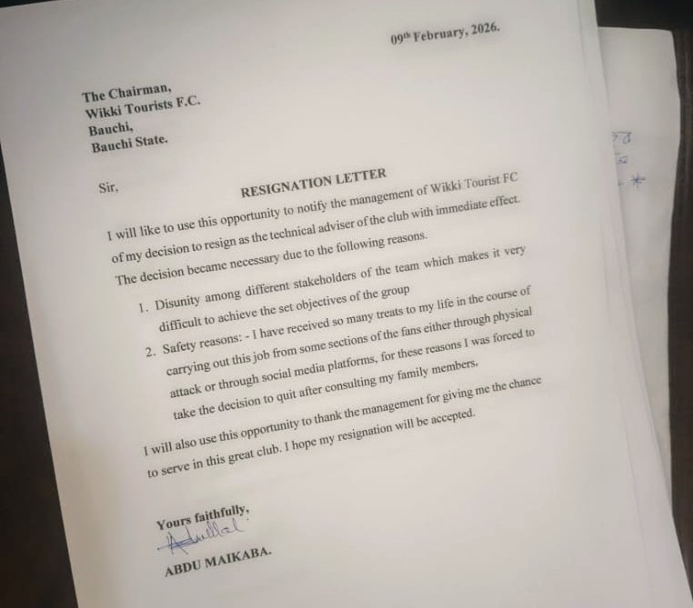 Abdul Maikaba resigns position as Wikki Tourists Technical Adviser