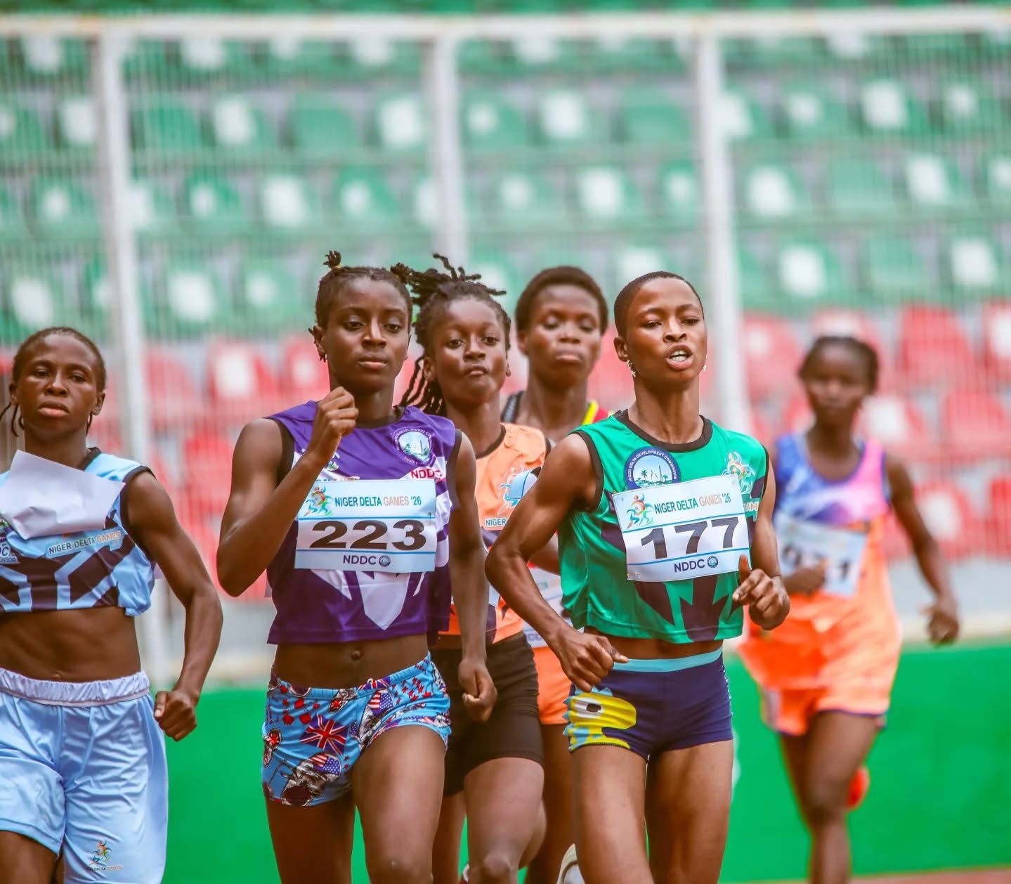 Thirteen-year-old Hephzibah Gabriel Okon produced a remarkable performance at the 2nd Niger Delta Games, clinching gold in the Women’s 800m final at the Samuel Ogbemudia Stadium