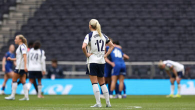 Koga scores twice as Spurs fall to Everton