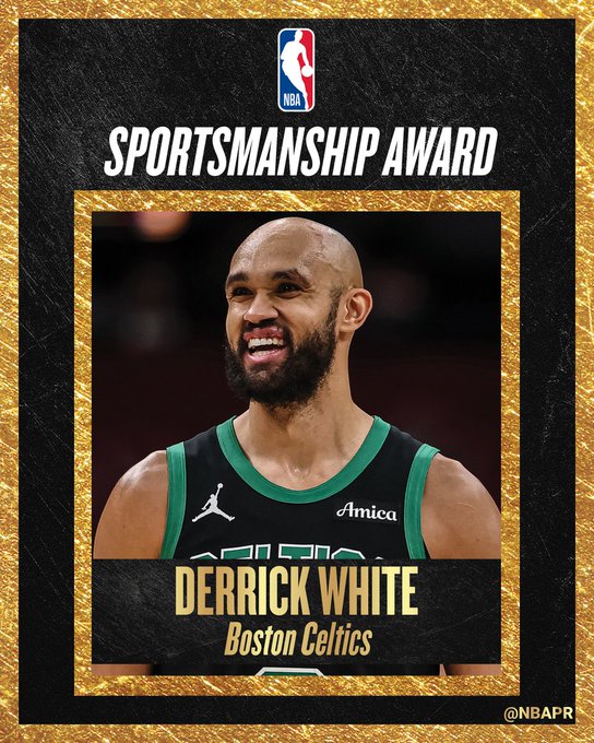 Derrick White wins NBA Sportsmanship Award