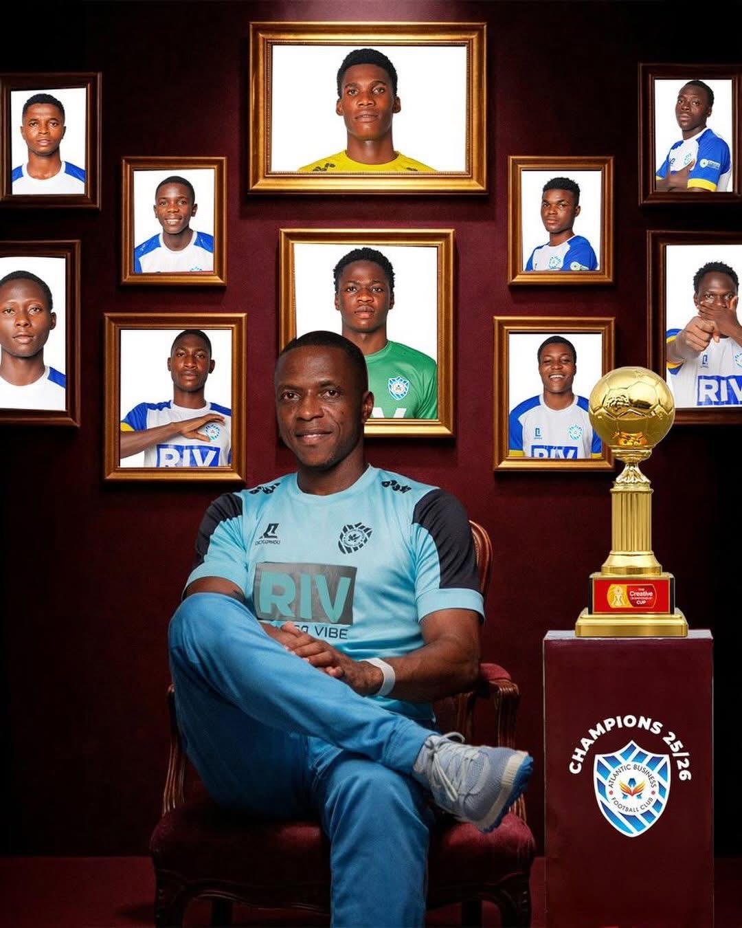 Coach Daniel Japhet leads Atlantic Business FC to TCC Cup glory