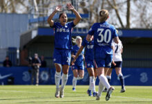 Kerr scores as Chelsea beat Spurs to reach FA Cup Semis
