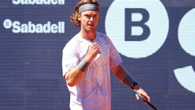 Rublev battles back to reach first Final of the Season in Barcelona