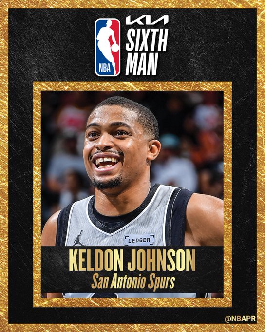 Keldon Johnson Wins Sixth Man of the Year