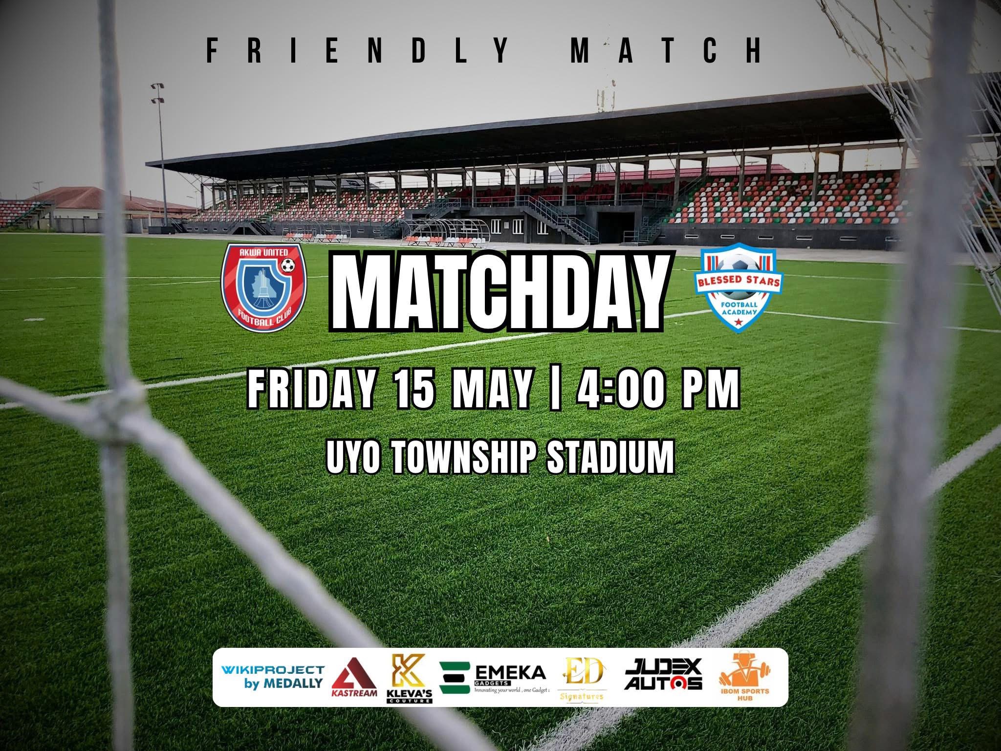 https://sportsration.com/blessed-stars-to-face-akwa-united-fc-in-friendly-match/