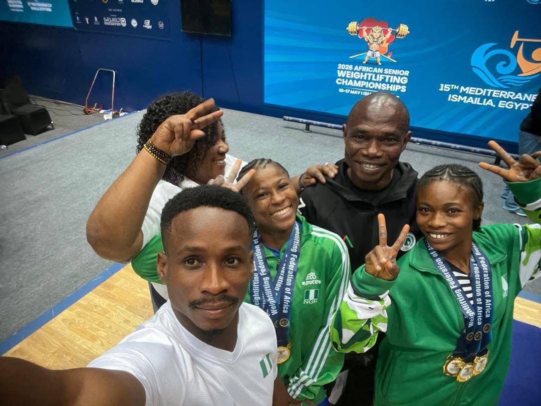 Edidiong Umoafia has continued his impressive rise in weightlifting after winning one gold and two silver medals for Nigeria at the ongoing 2026 Senior African Weightlifting Championship in Ismailia, Egypt.