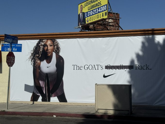Nike welcomes Serena Williams back with Compton Billboard | SportsRation Nike welcomes Serena Williams back with Compton Billboard | SportsRation